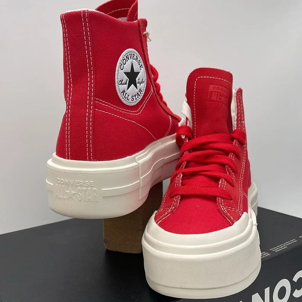 Converse WMNS CTAS CRUISE HI RED/EGRET/BLACK A08284C Platforms Sneakers - Picture 9 of 16